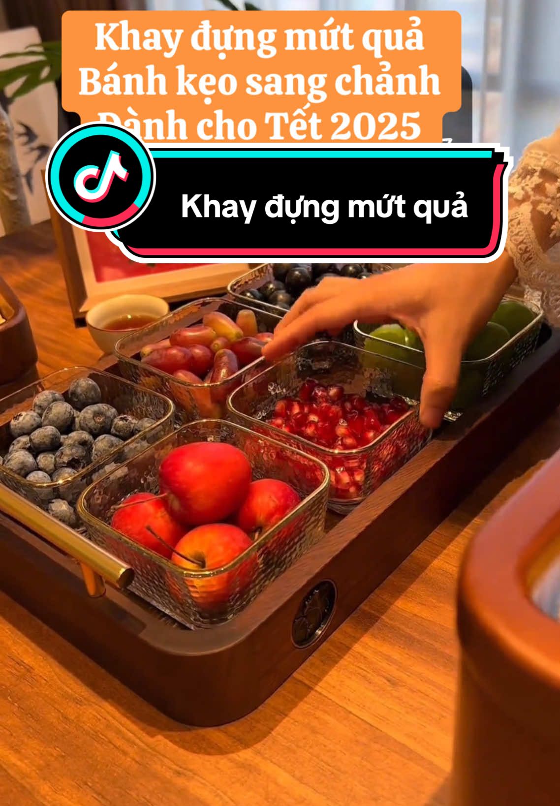 Khay đựng mứt quả ngày tết, đơn giản nhưng rất sang trọng 👍🏻 #ti</h>̇ktok <h id=