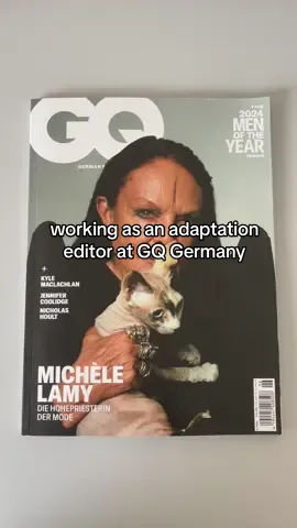 working as an adaptation editor for GQ Germany 🖤 The cover stories are my favorite though #Fashion #Magazines #Journalism #Editor 