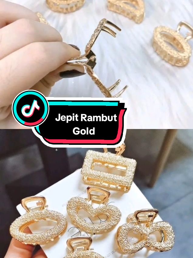 Jepit Rambut Gold #jepit #rambut #gold #jedai #aksesoris #rambut #kepala #girl #korea 