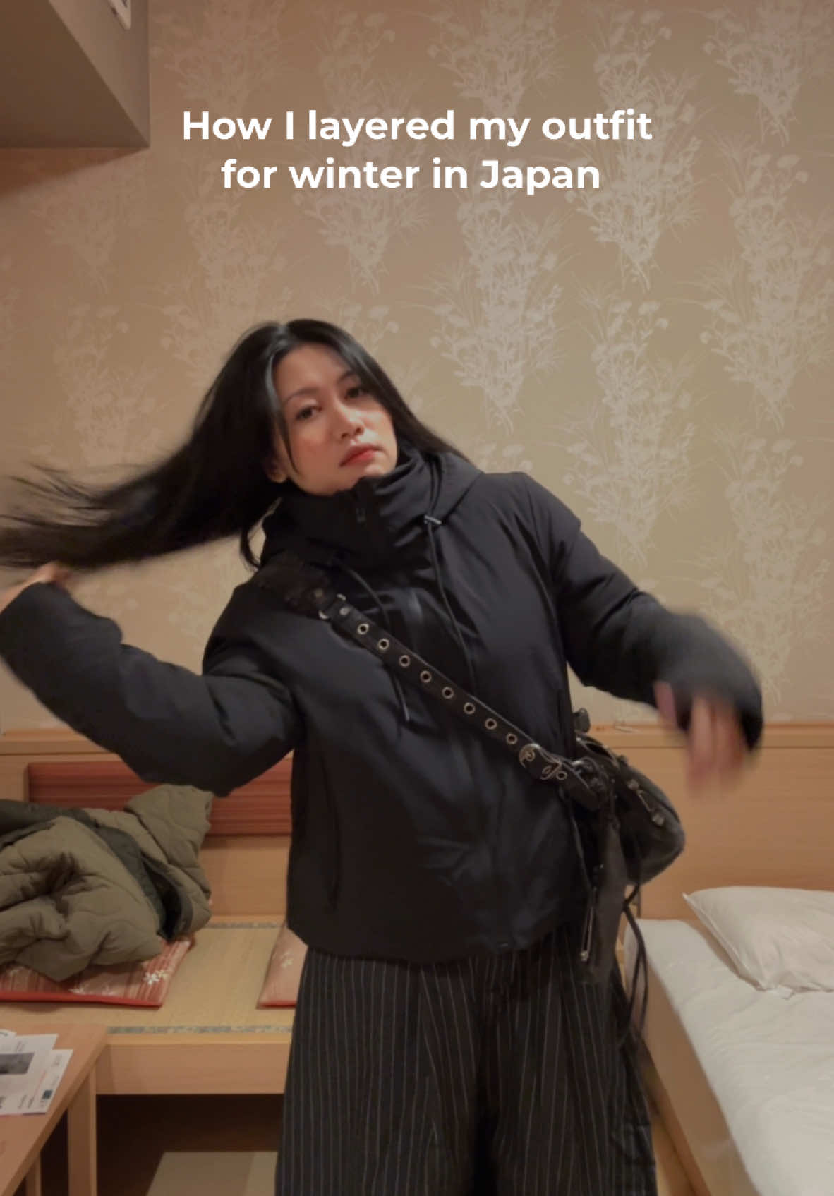 How I layered my outfit for winter in Japan. Dec 2024 edition  #winteroutfitideas #winteroutfitinspo #OOTD #baggyjeans #pufferjacket 