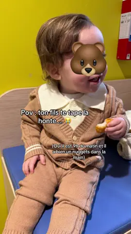 Mon amour c’est vraiment le plus drole des bébés je laime ❤️