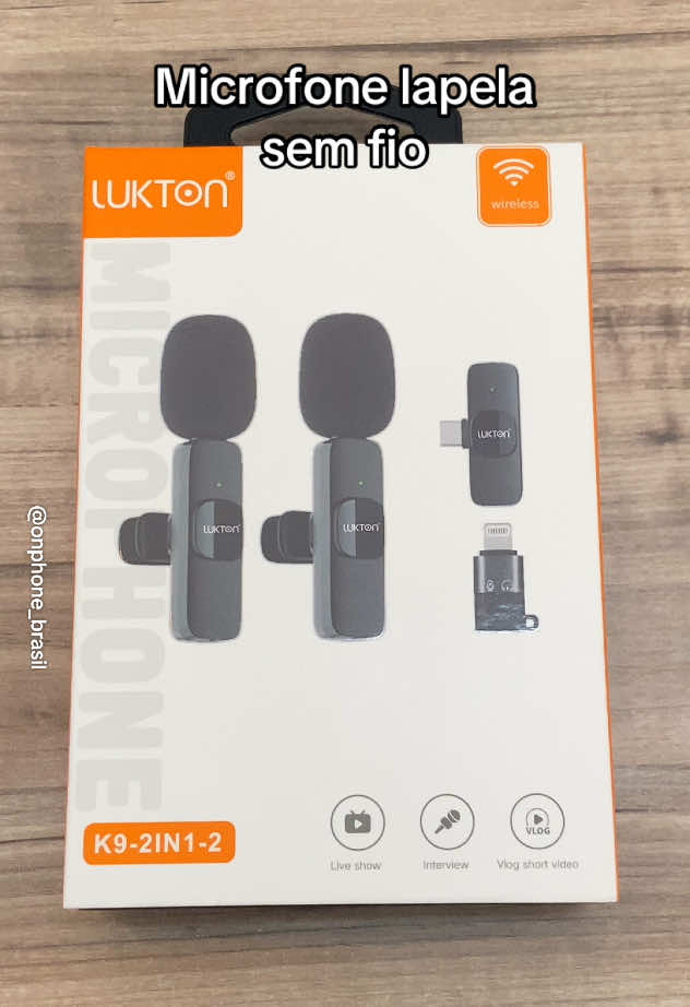 Microfone lapela sem fio, duplo! . . . . . . . #microfone #microfonelapela #microfonesemfio #lukton #videomaker #fyy #celular 