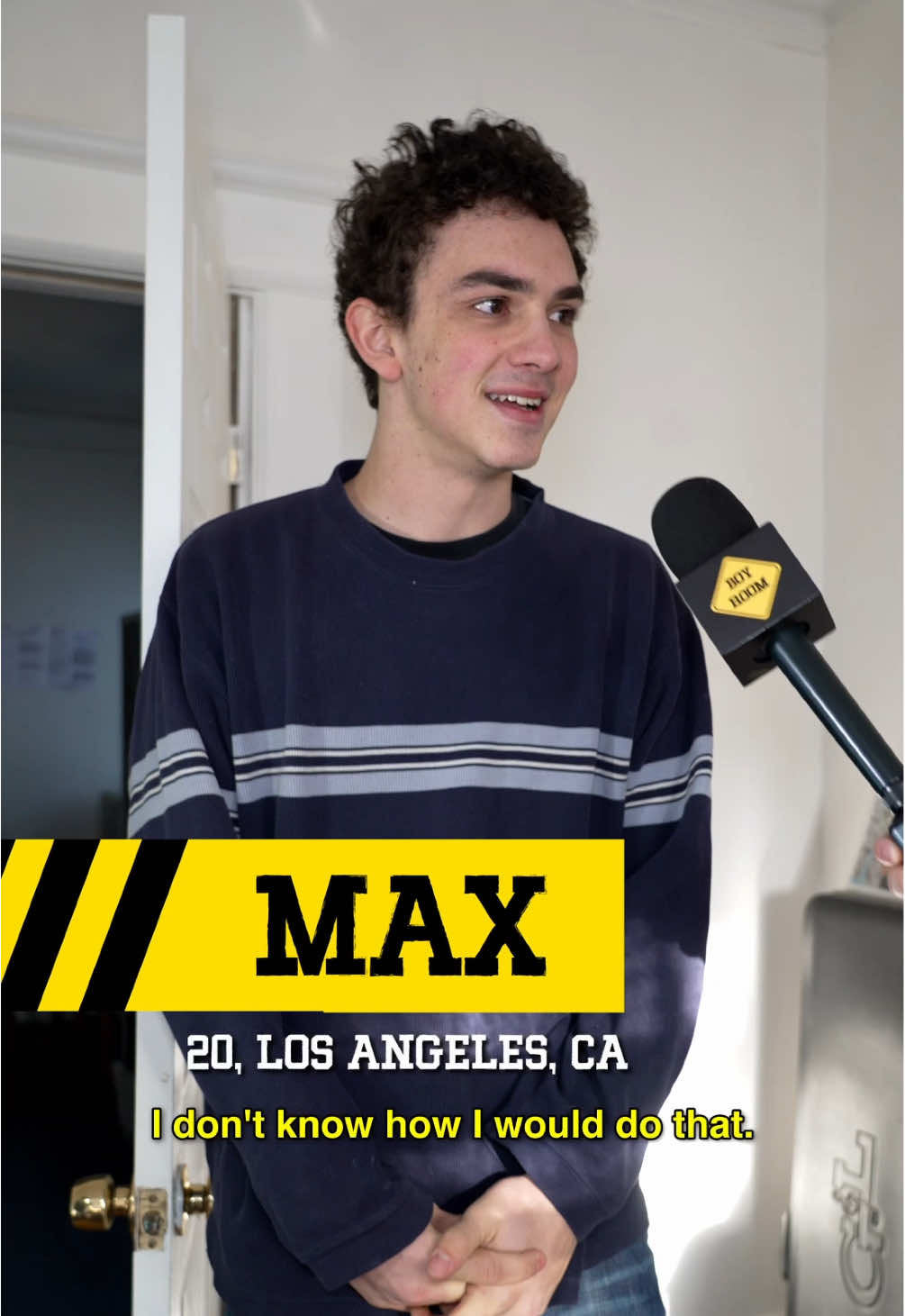 Max M, 20, Los Angeles, CA Welcome to Boy Room, the show where we investigate boy rooms and FIX THEM. Today Rachel Coster flies across the country to Los Angeles to meet Max M, a boy truly living in the past and entirely off of his floor. No wifi, a laptop from 2011, and a mouse roommate. a show by @Gymnasium  hosted by @rachelcoster_ @prime  #LA #renovation #makeover #boyroom #messy #gymnasium 