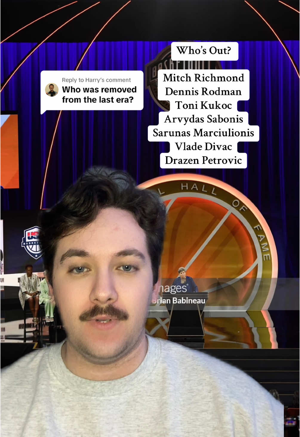 Replying to @Harry Hall of Fame reshaping #NBA #basketball #halloffame #greenscreen 