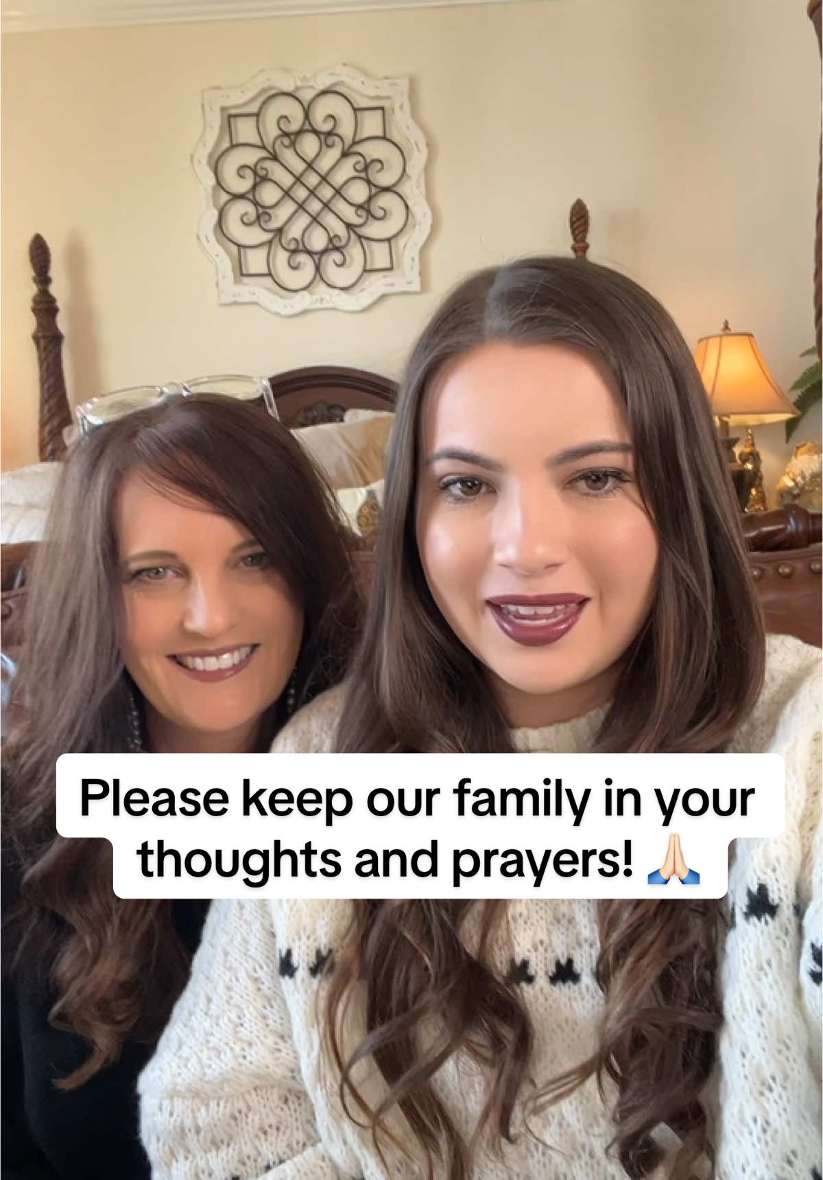 Please keep our family in your thoughts and prayers 🙏🏻 #mom #daughter #grief #momanddaughter #familyloss 
