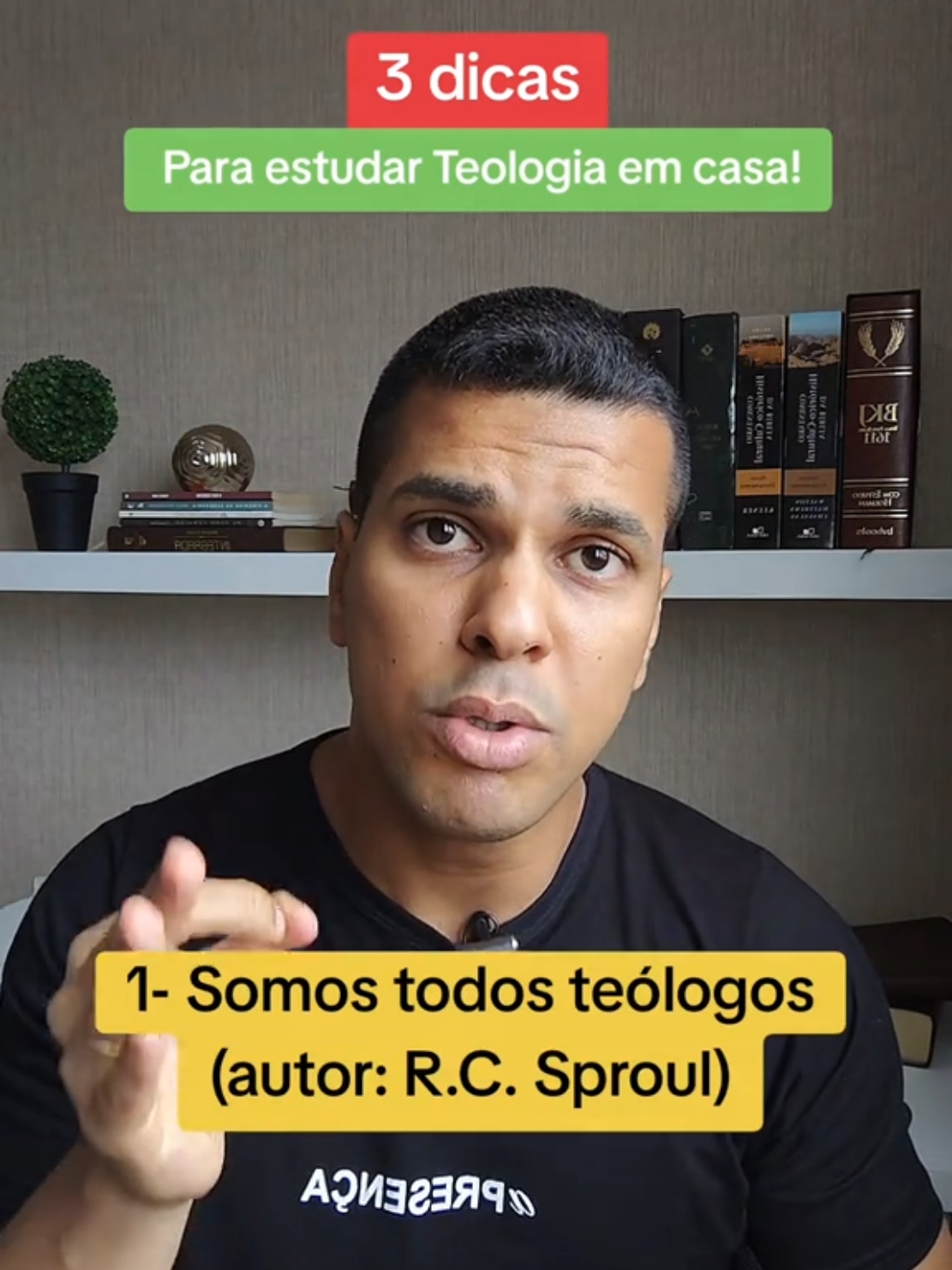 Como estudar teologia em casa? Aprenda três dicas simples para iniciar os seus estudos teológicos. #teologia #estudoteologico #bibliasagrada #estudobiblico #palavradedeus 