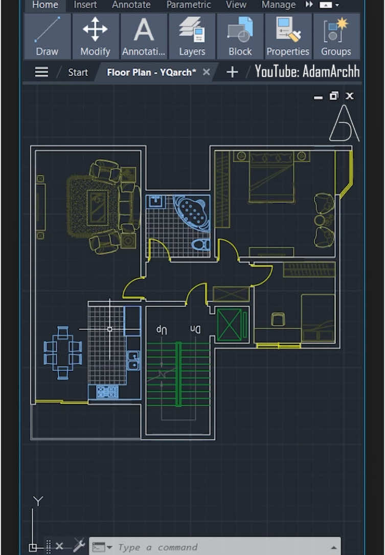 YouTube: @AdamArchh  #autocad #autocadtutorial #autocad2d #blender #architecturestudent #grasshopper3d #rhino3d #blender3d #revit #sketchup #3dsmax #unrealengine #revitarchitecture #archicad #floorplan #architecturetiktok 