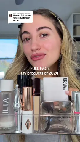 Replying to @Ashley full face of my fav products of 2024✨ so many amazing products - all products listed:  @ILIA Beauty base face milk  @Saie glowy super gel (starglow)  @REFY sculpt primer  @Charlotte Tilbury unreal skin foundation & mascara  @Persona Cosmetics contour (sahara)  @Hourglass Cosmetics concealer (cotton) louminous bronze light bronzer  @Haus Labs by Lady Gaga foundation & concealer  @Armani beauty blush (62)  @hudabeautyshop translucent powder (pound cake)  @Too Faced blurring blush (cotten candy)  @makeupbymario master mattes eyeshadow  @MakeUpForEverUSA lip liner (limitless brown , wherever walnut)  @MAC Cosmetics USA cream cup lipstick  @Morphe Cosmetics dripglass polished peach  #fyp #foryou #makeup #makeuptok #makeuptutorial #MakeupRoutine #makeupfavorites #makeupfavorites2024 