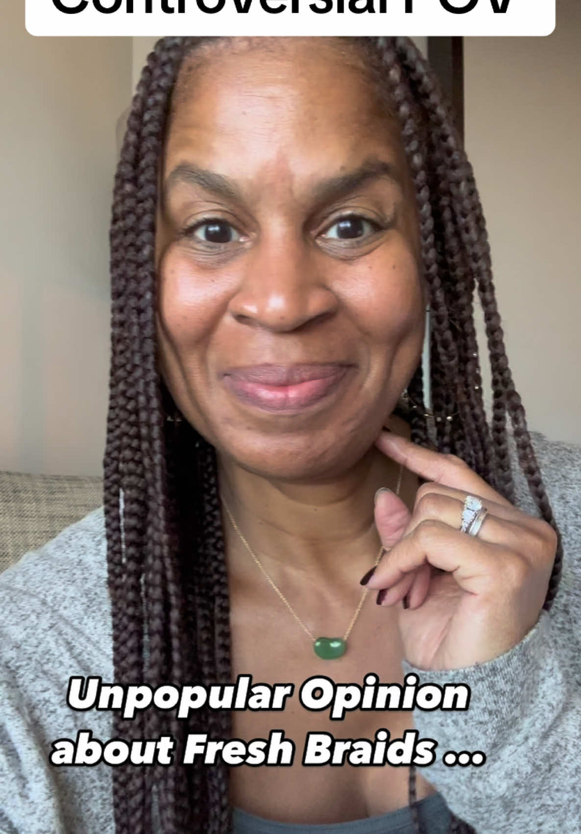 Controversial thoughts about fresh braids …. What do you think? #braids #freshbraids #POV 