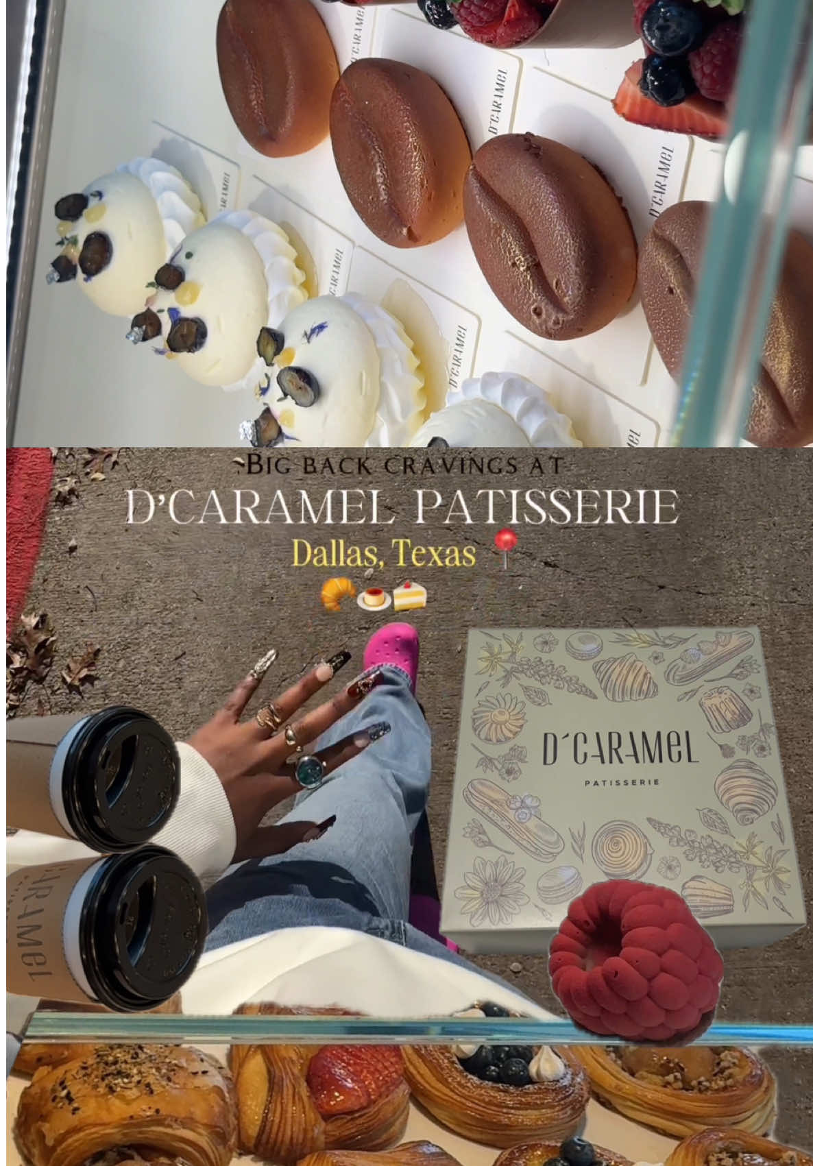 I will definitely visit again 😩 i love The strawberry Danish, Raspberry chocolate mousse, pecan mousse and the cruffin pistachio  🥐🍮🍰 #pastries #dfwfoodie #bigbackactivities #dallasfoodie #croissant 