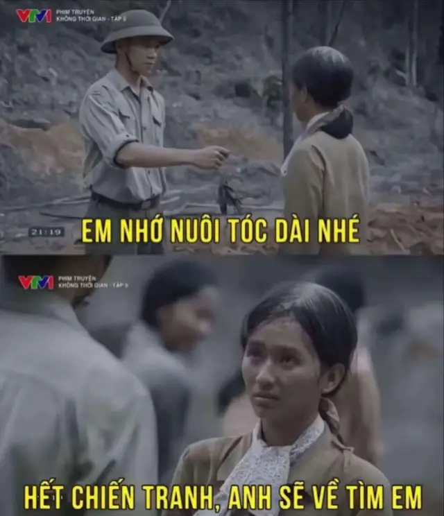 Em nuôi tóc dài chờ anh về 