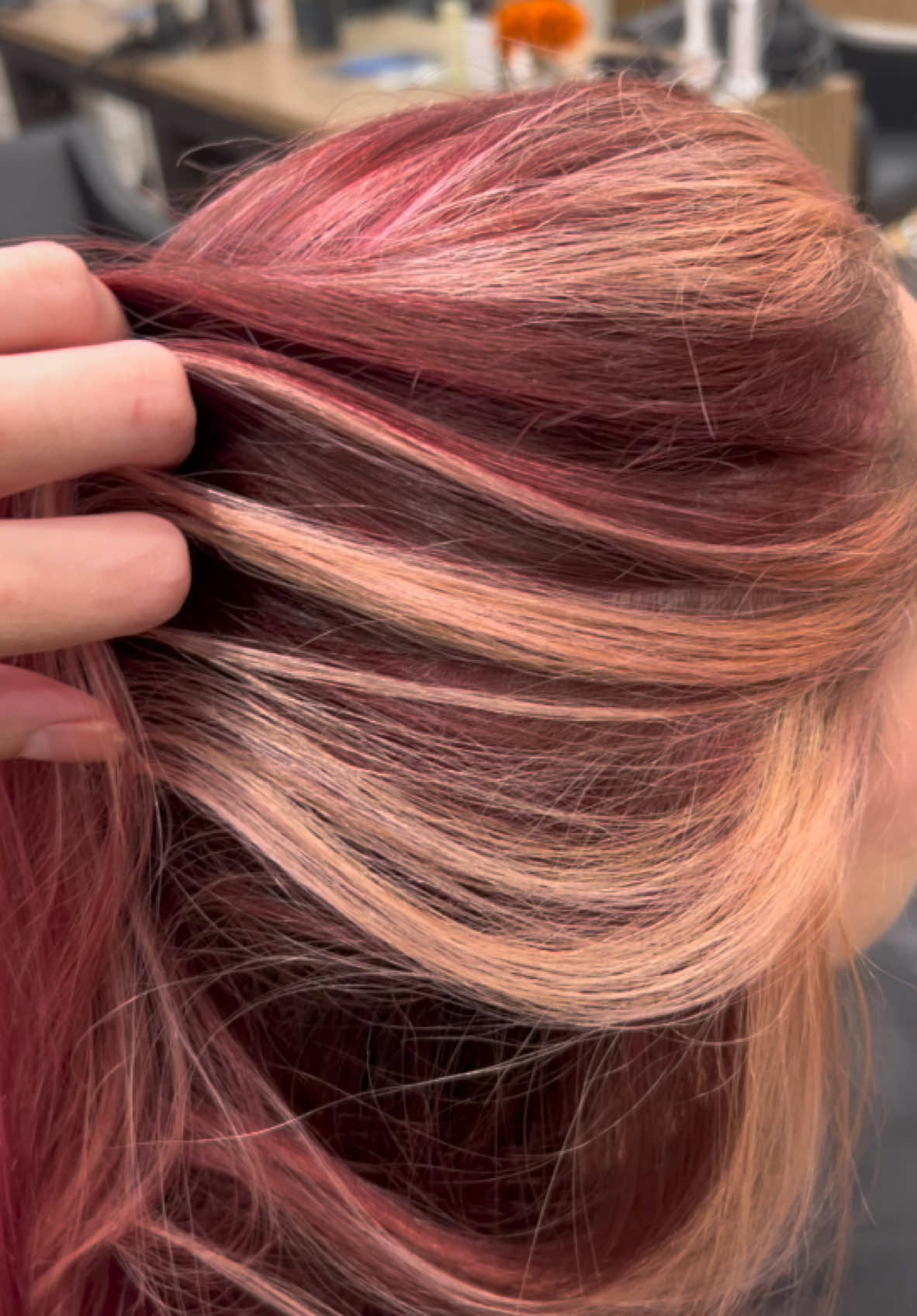 Berries and Cream🍇 Just a recap of some of my favorites❤️ #aveda #avedacolor #avedaartist #compilation #veganhaircolor #redhair #cherrycolahair 