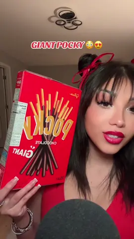 Bigger is always better! #asmr #fyp #pocky #crunch 