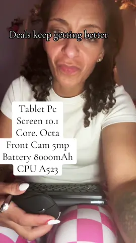 A freaking tablet with a case, keyboard, bluetooth mouse, stylus, for $105 with free shipping! #table #pc #tiktokshoplastchance 