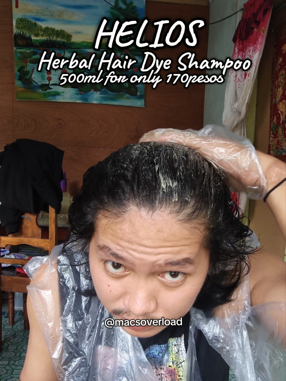 Helios Herbal Hair Dye Shampoo for only 170pesos 😱🤗 #hairdye #coloringhair #helios #herbalhairdye #herbalhairdyeshampoo #dyeshampoo #macsoverload 