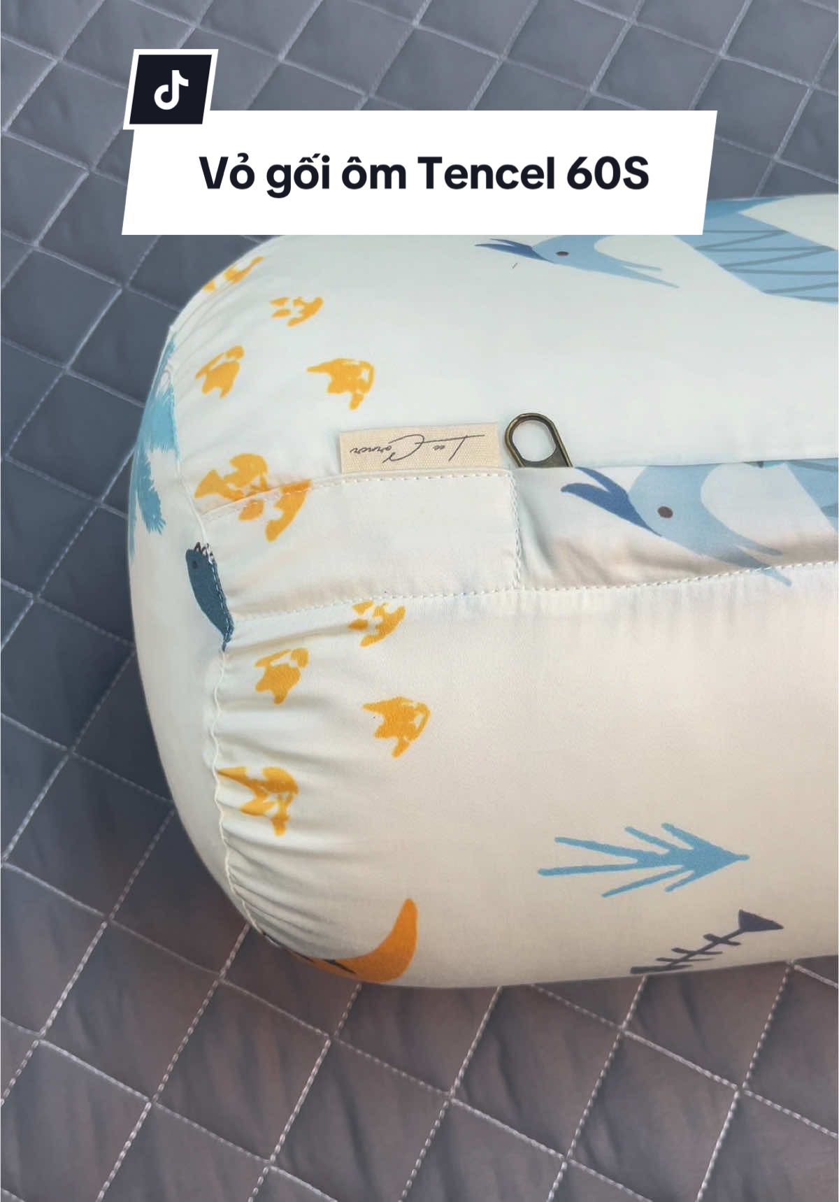 Vỏ gối ôm lụa tencel 60S hoạ tiết #LeeCorner #ChanGaGoi #Tencel60s #VoGoiLua 