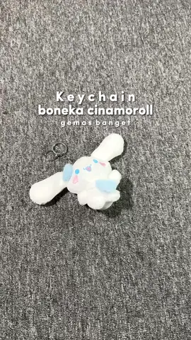 keychain boneka cinamoroll gemash 🤍 #keychain #gantungankunci 
