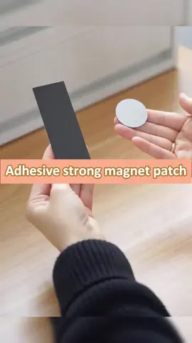 Easy organiation hack! Adhesive magnetic patch—stick and use! #velcro #DIY #crafting #organization #lifehacks #upcycling #tape #fyp #foryoupage #viralvideo 