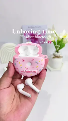 Tws karakter Doughnut kitty super gemasss dari @DingDongOfficial,banyak pilihannya cute semua🤏🏻💗💘🎀  #tws #twsmurah #earphones #headsetbluetooth #headset #earphonebluetooth #twsbluetooth 