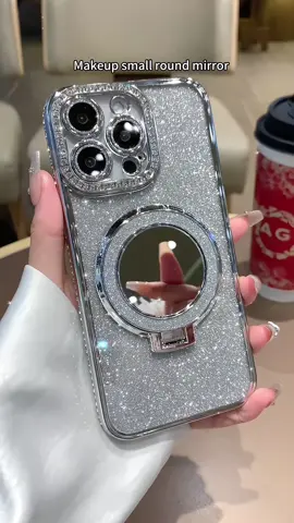 Small round mirror phone case#phonecase #iphone #iphone16promax #iphone15promaxcase #iphone16 #iphone15case 