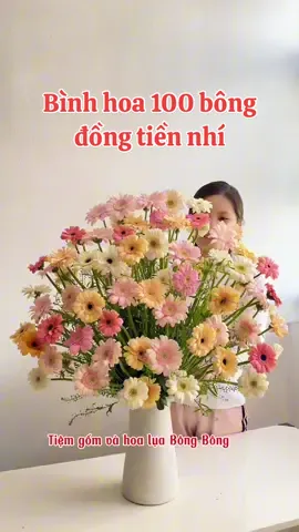 Cách cắm 100 bông hoa đồng tiền nhí chơi Tết 2025. #tiemgomvahoaluabongbong #gombattrang #binhgommatho #camhoadongtiennhi #camhoatet2025 