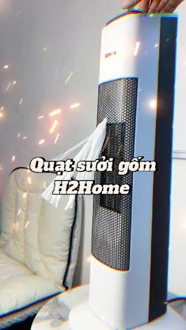 Quạt sưởi gốm, làm ấm phòng, không ồn, không ánh sáng, không khô da #h2home 