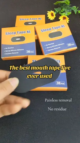 The best mouth tape for sleeping I've ever used. No residue. Painless removal. Strong silicone adhesive. Comfortable and effective method to improve sleep quality. @Sleep Tape XL #sleeping #sleepapnea #tapexl #sleeptape #mouthtapesleeping #mouthtape #fyp #mouthtapeforsleep 