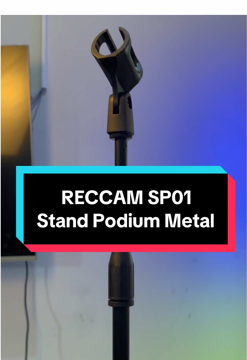 RECCAM SP01, stand Microphone Kokoh, material Metal, untuk dynamic & Condenser #Reccam #standmic #dynamic 