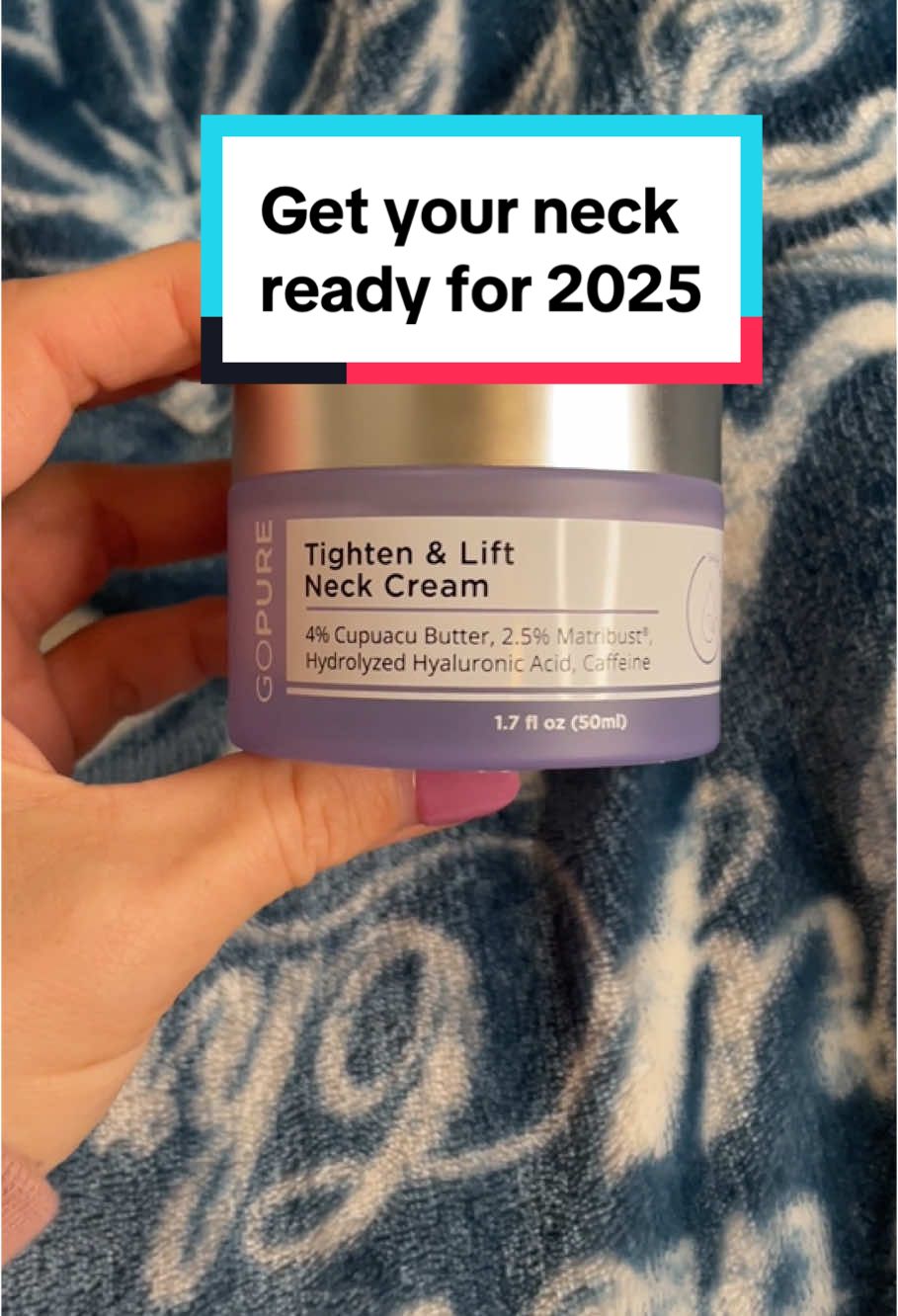 LOVE this cream. It has been super popular on TikTok! It’s not greasy and has worked really well for me 🤩🙌🏻 #gopure #gopurebeauty #skincream #neckcream #neckcreams #skincare GoPure Neck Cream