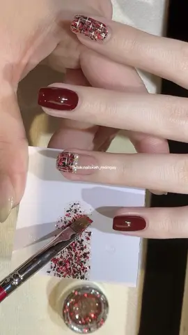 Kẻ dạ nail xinh #nailsxinh_moingay 