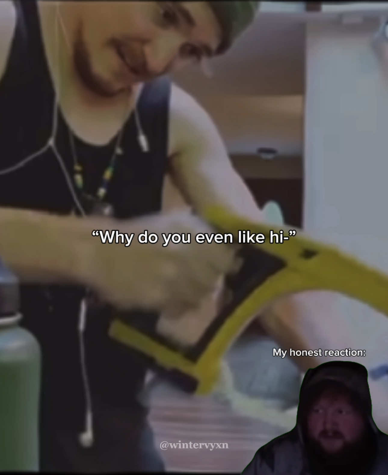 “CAREFUL you idiot ohmygod” - me, yelling at my phone the first time I watched the video of Kyle cutting a can of tomatoes open WITH A SAW | #kylegallner #memeedit #silly #needthat #lovehim 