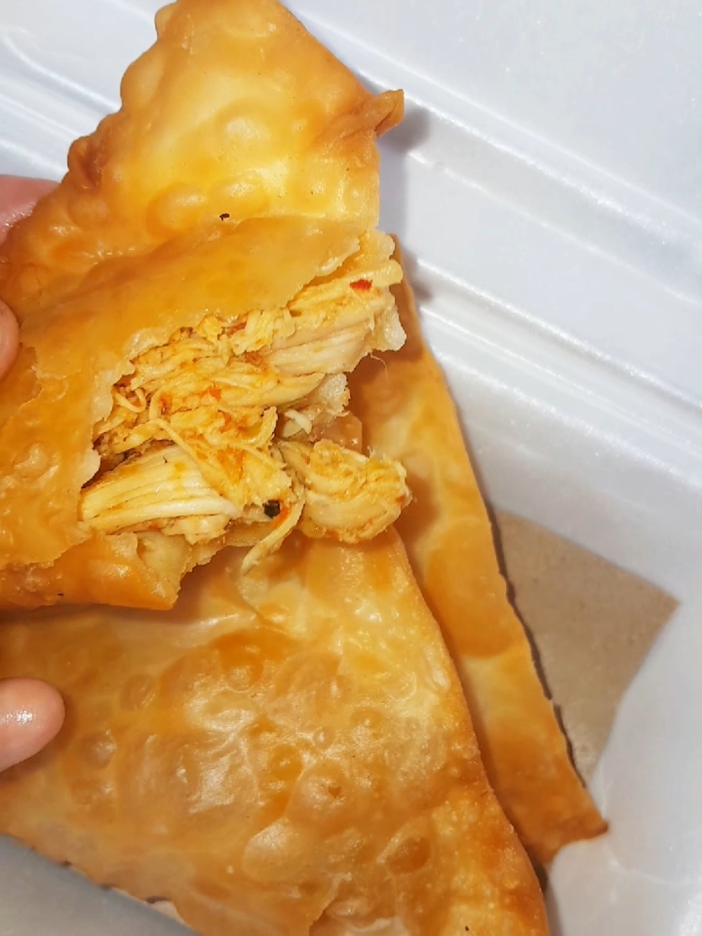 pangsit goreng ayam suwir pedas #kulinersitubondo #jajanan #fyp 