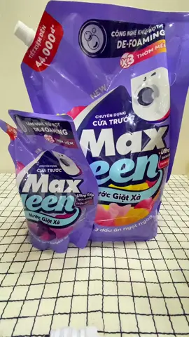 Combo Túi Nước Giặt Xả 3.8kg + Túi Nước Giặt Xả 600g MaxKleen  #nuocgiat   #maxkleen 