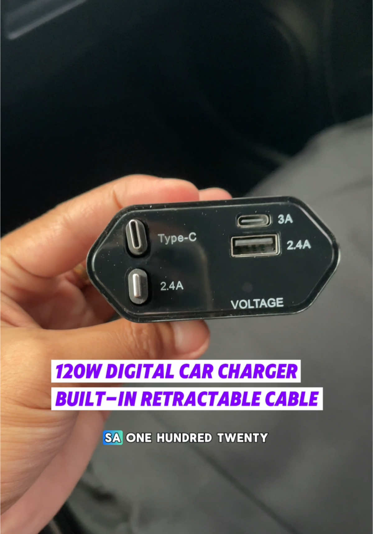 120W Fast Charging Digital Car Charger with Built-in Retractable Cable for IOS and Android. 4 in 1 Car charger, Multi Compatibility. #carcharger #4in1carcharger #carchargerwithretractablecable #retarctablecarcharger #carchargerfastcharging #fastcharger #fastchargingcarcharger #cars #charger #carchargeradapter #markdmart2 
