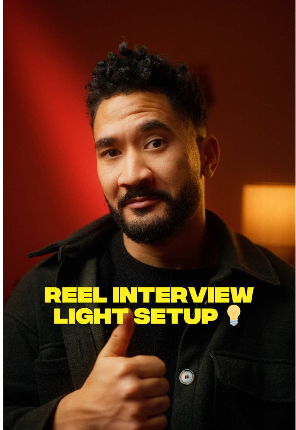 Very simple but effective way of lighting an interview for your reels 💡  Drop a comment if this helped you ✨ #filmmaking #filmmaker #videography #contenttips #videographer #contentcreatortips #lighting #lightingtips 