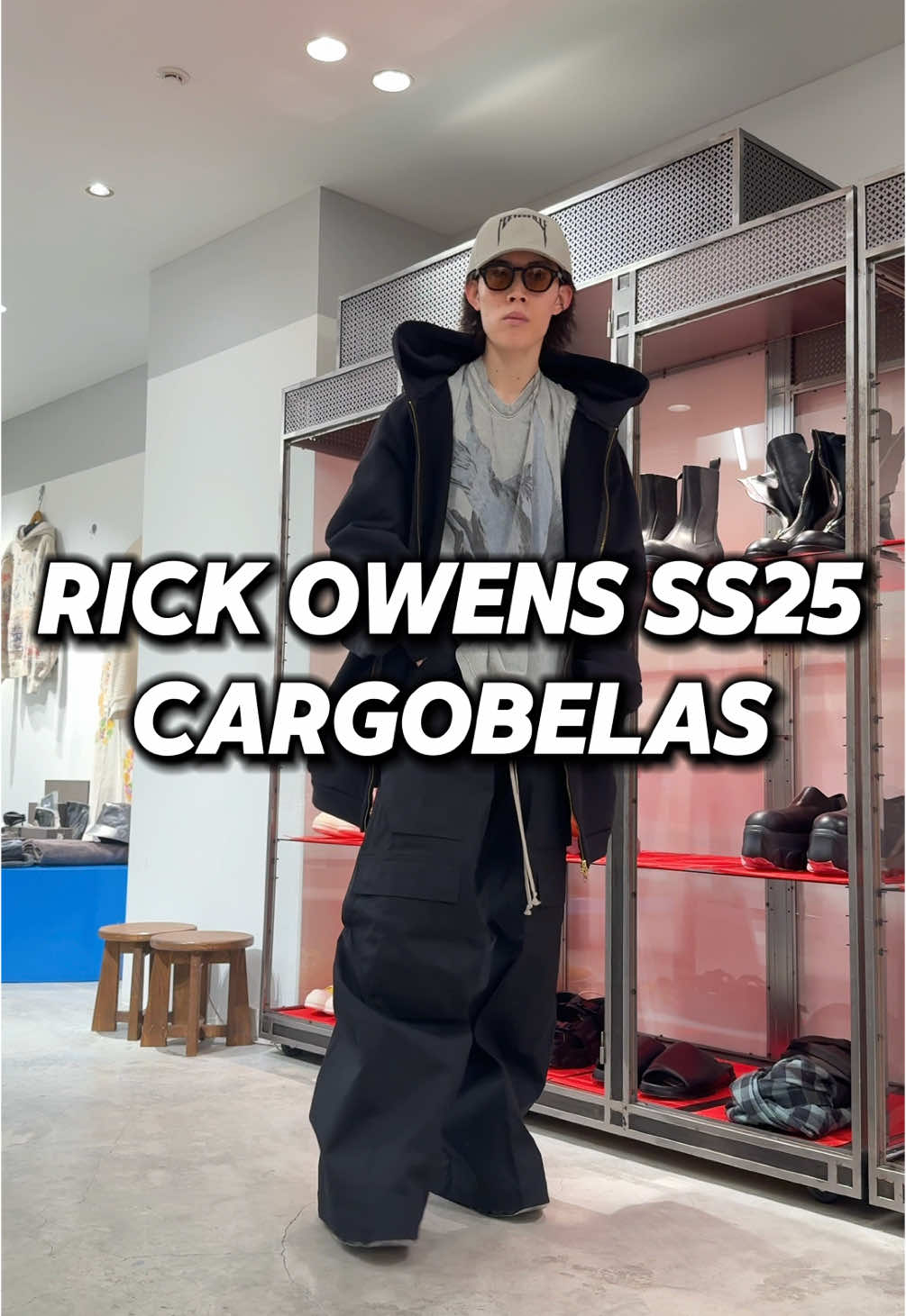 Rick Owens / CARGOBELAS ¥180,400- wearing size44 #rickowens #drkshdw  #リックオウエンス #ダークシャドウ  #ファッション #コーディネート #セレクトショップ 
