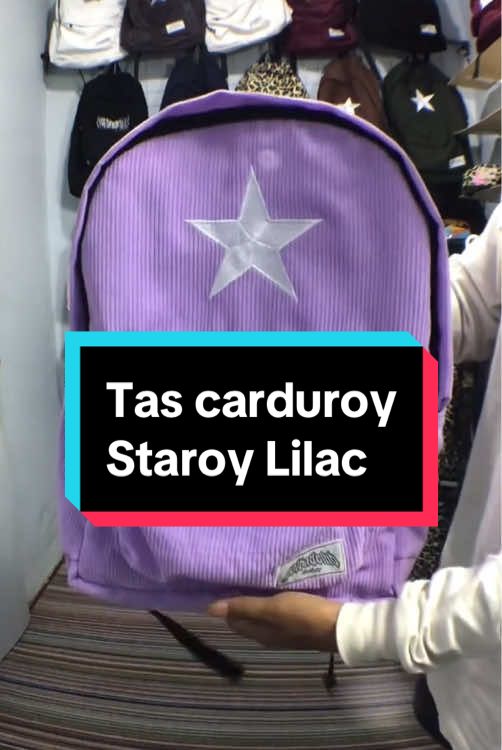 Staroy Lilac (ungu) 😍🫵🏻☝️|#ranselsekolah #murah #carduroy #danapelajar #yxzcba #fyp #lewatberanda #viral 