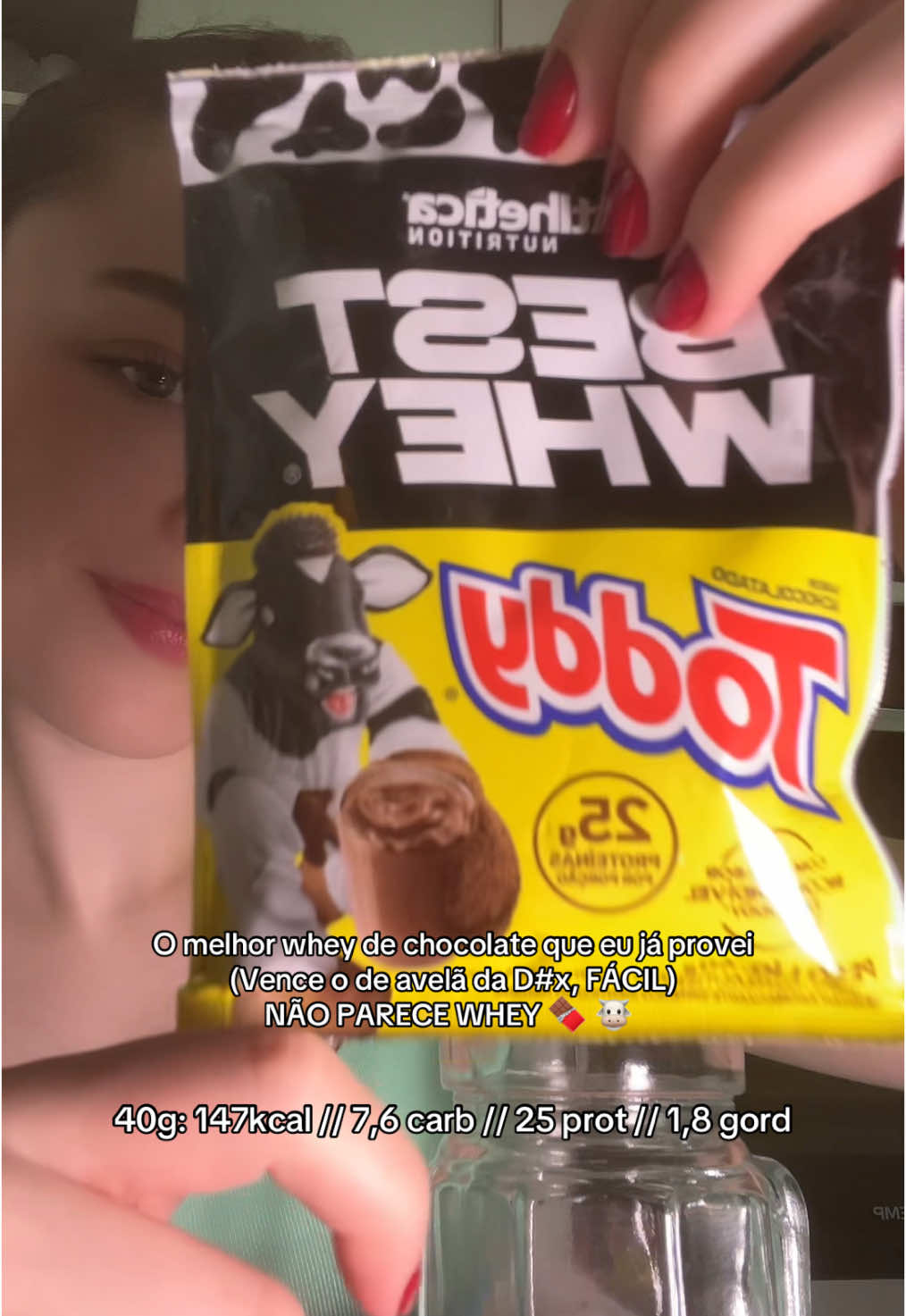 Para os não amantes de whey, podem apostar nesse, infelizmente não é publi e meu paladar por sorte é bem aguçado para comidas proteicas. 🐮🍫 #toddy #whey  #protein #docefit #fitnessmotivation  Whey de Toddy da Best Whey. 