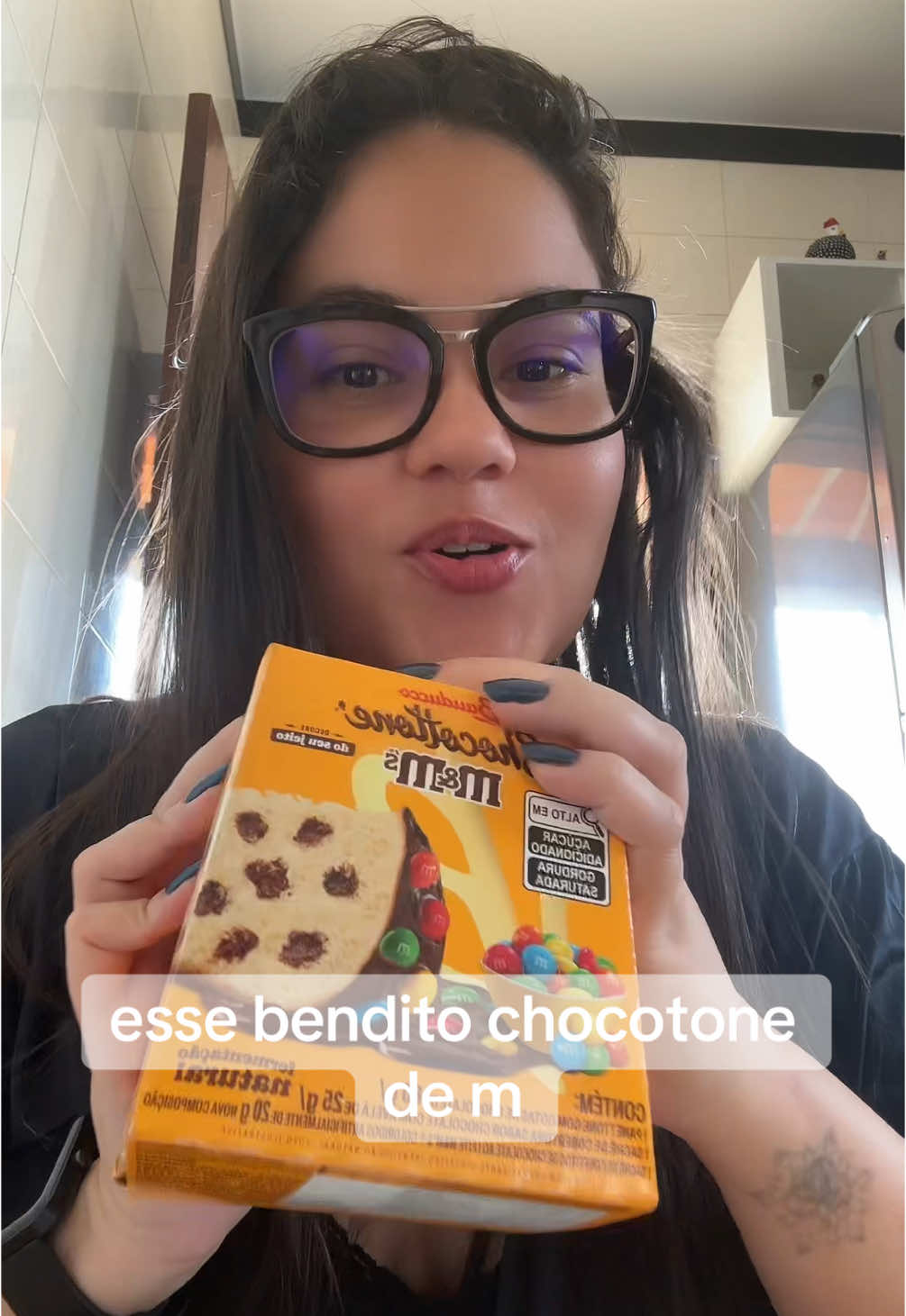 Chocottone de M&M da  @bauducco 