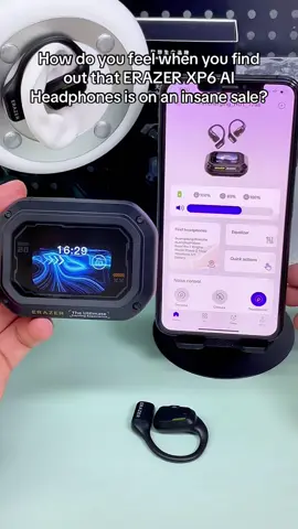 🌍 Speak the world’s language! ERAZER XP6 AI headphones support 150 languages for seamless translation. 🎧✨ #AIHeadphones #GlobalConnection #tiktokshopholidayhaul #falldealsforyou #tiktokmademebuyit 