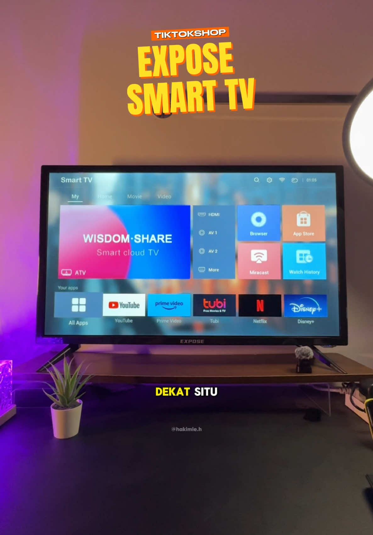 Ni lah smart tv paling murah yang aku pernah beli. 32 inch 300 je!!  #smarttv #andriodtv #exposesmarttv #expose #tvandroid 