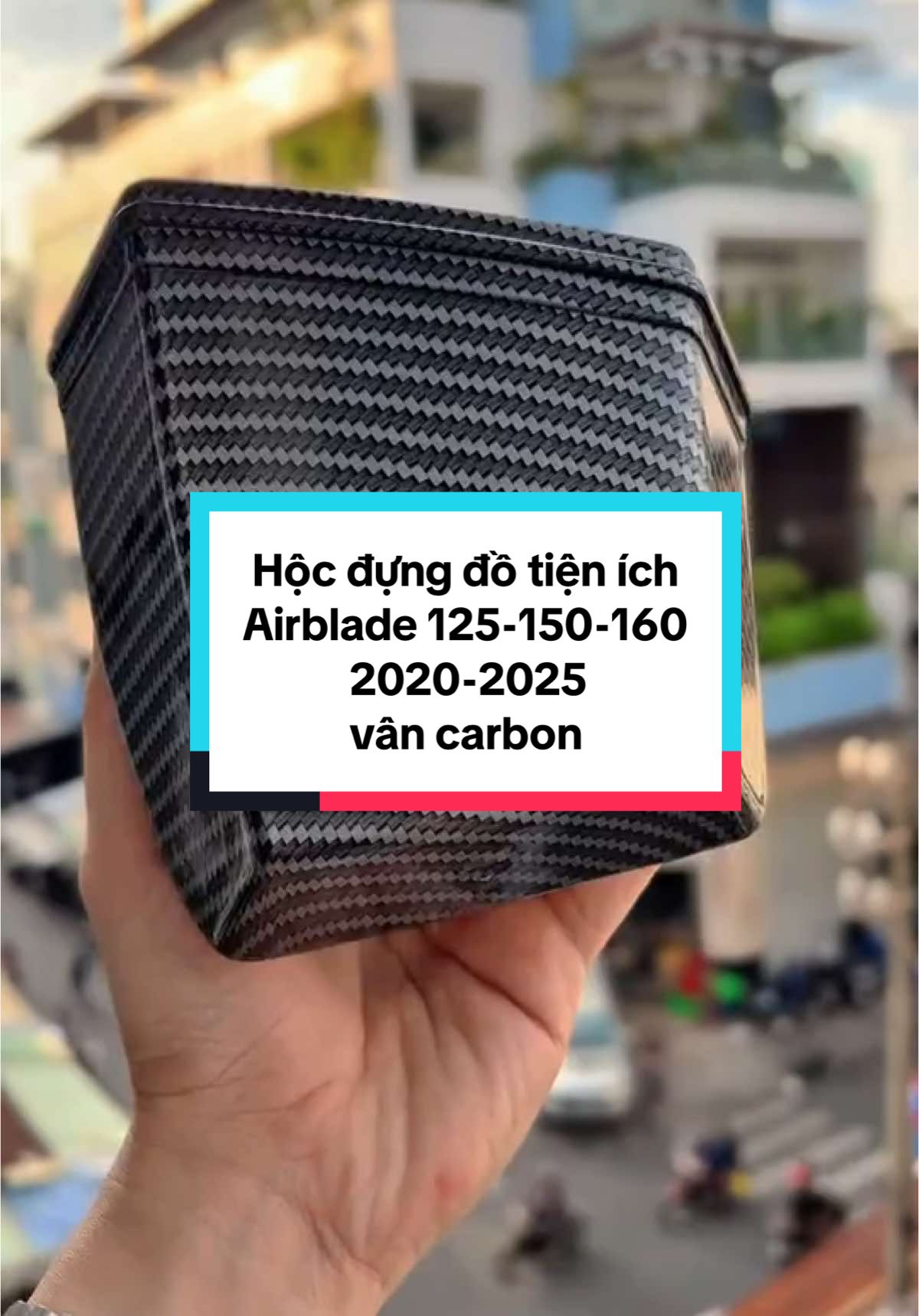 Hộc đựng đồ tiện ích - Airblade 125-150-160 2020-2025 vân carbon  #airblade #airblade160 #ab125độkiểng #ab150 #xedovietnam #dammedoxe #phukienxemay #donxekieng #locdinh92dpl #xuhuong2025 