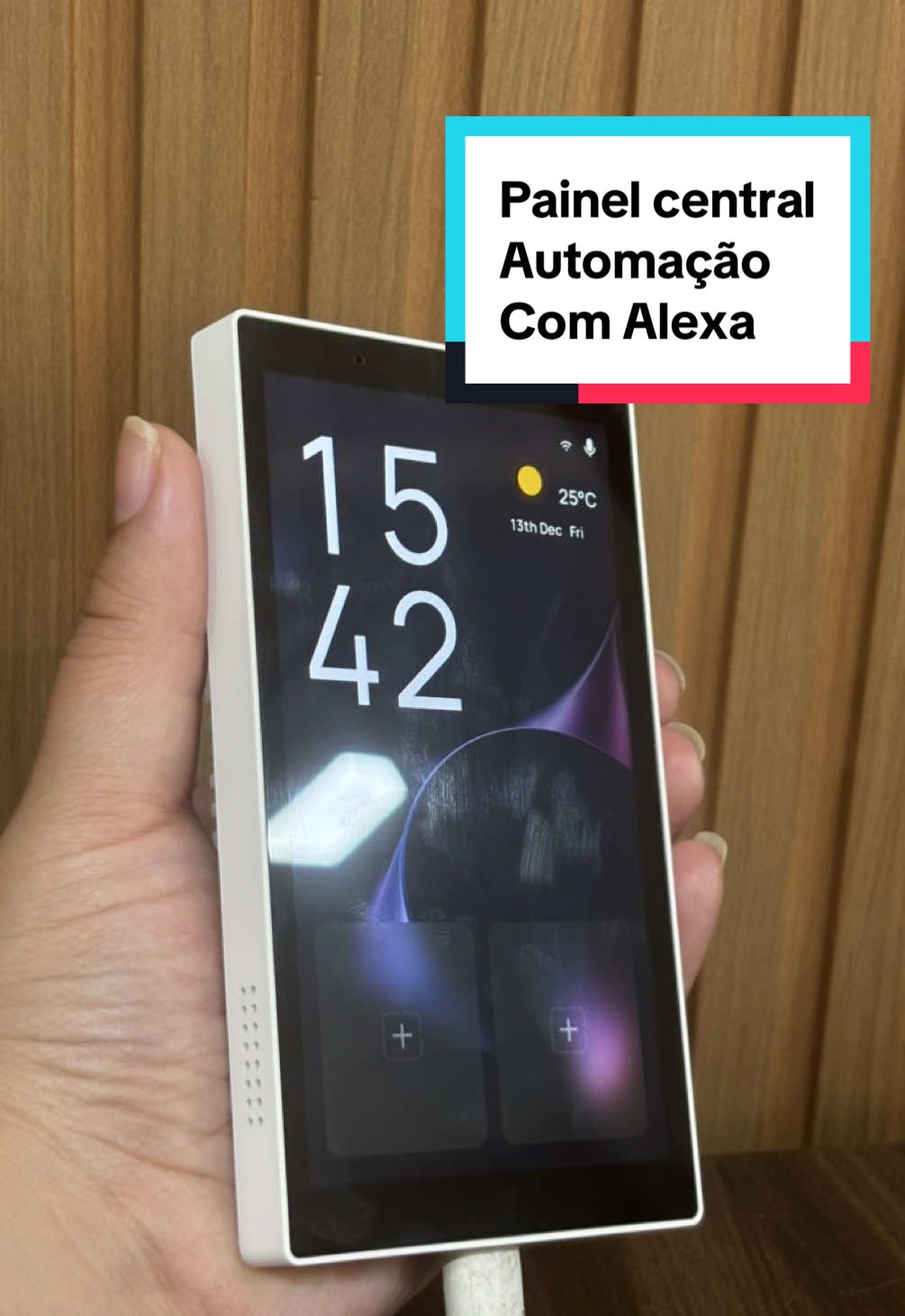 Painel central para controlar automação! E o melhor: com alexa integrada ✨ Mais praticidade, facilidade e elegancia para sua casa ou escritório. #segurança #smarthome #casainteligente #automacaoresidencial #viral_video 