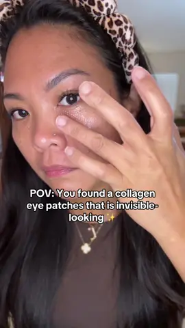 Eye Patches that don’t slide off your face?! Try this Abib Collagen Eye Patches ✨ #eyepatch #eyepatches #abib #skincare #kbeauty #collagen #beautyhacks #tiktokshopfinds 