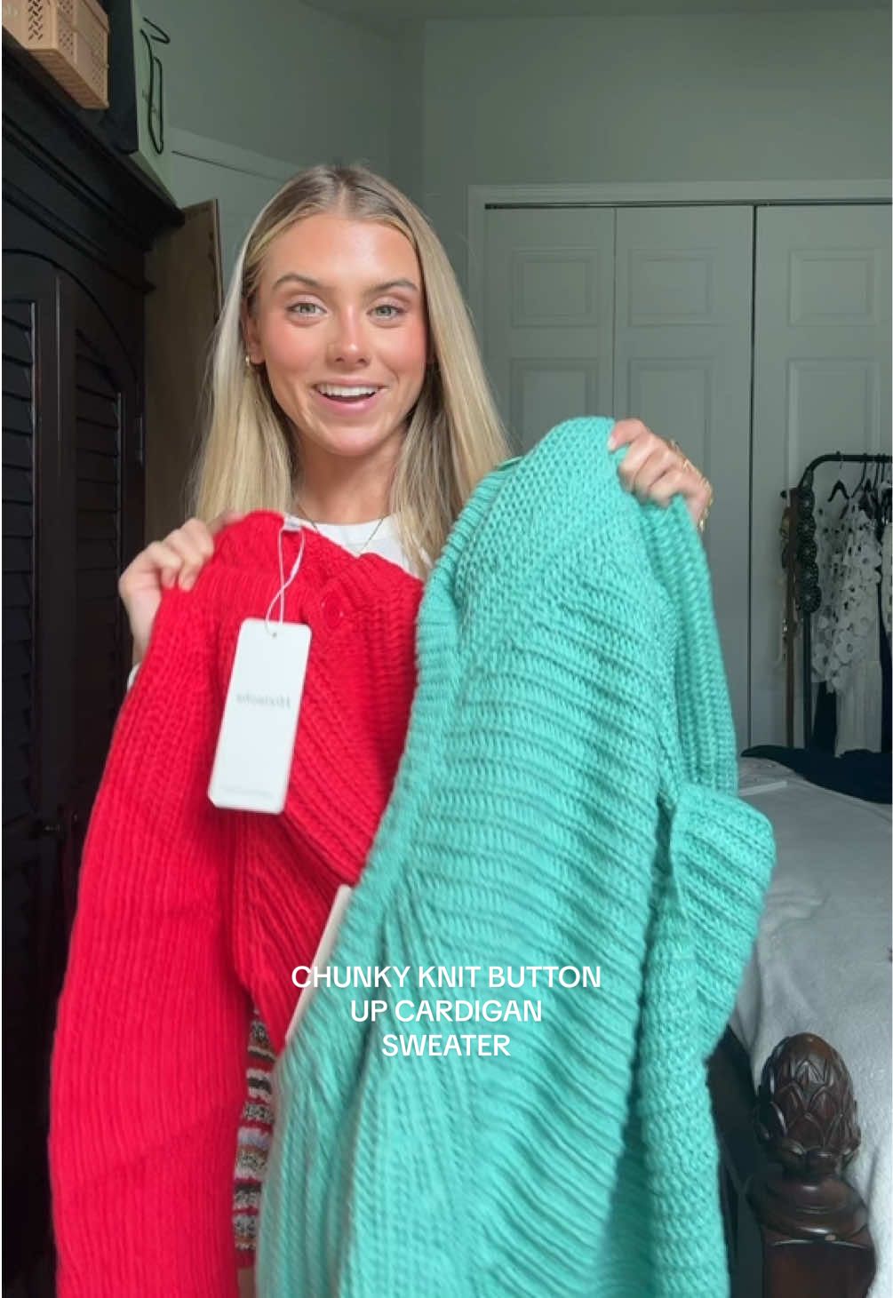 my collection of button down cardigan knit chunky sweaters is growing and growing these colors are precious but they do come in other colors wearing size small!! 😊🫶 love these too because you can style them all year!!  #cardigansweater #cardigansweateroutfit #knitcardiganoutfit #knitcardigan #winterfinds #winterwardroberefresh #buttoncardigan #newyearnewaura #tiktokshopyearendsale #basicsweater #tiktokviralsweater #tiktokshopsweater #knitsweater #loungewear #tiktokshop #outfit #tryon #tryonhaul #tryonwithme #sweater #sweaterweather #sweaterstyle #sweatertiktokshop #sweatertiktok #tiktokshopcreatorpicks @Uaneo 