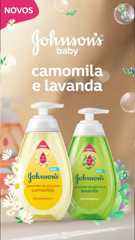 Sabonete para bebê é tudo igual? NANANINANÃO! O sabonete de glicerina JOHNSON’S®️ é 100% livre de álcool*, corantes e sulfatos e agora com cheirinho reconfortante de Camomila e refescantw se lavanda! *Álcool etílico. 