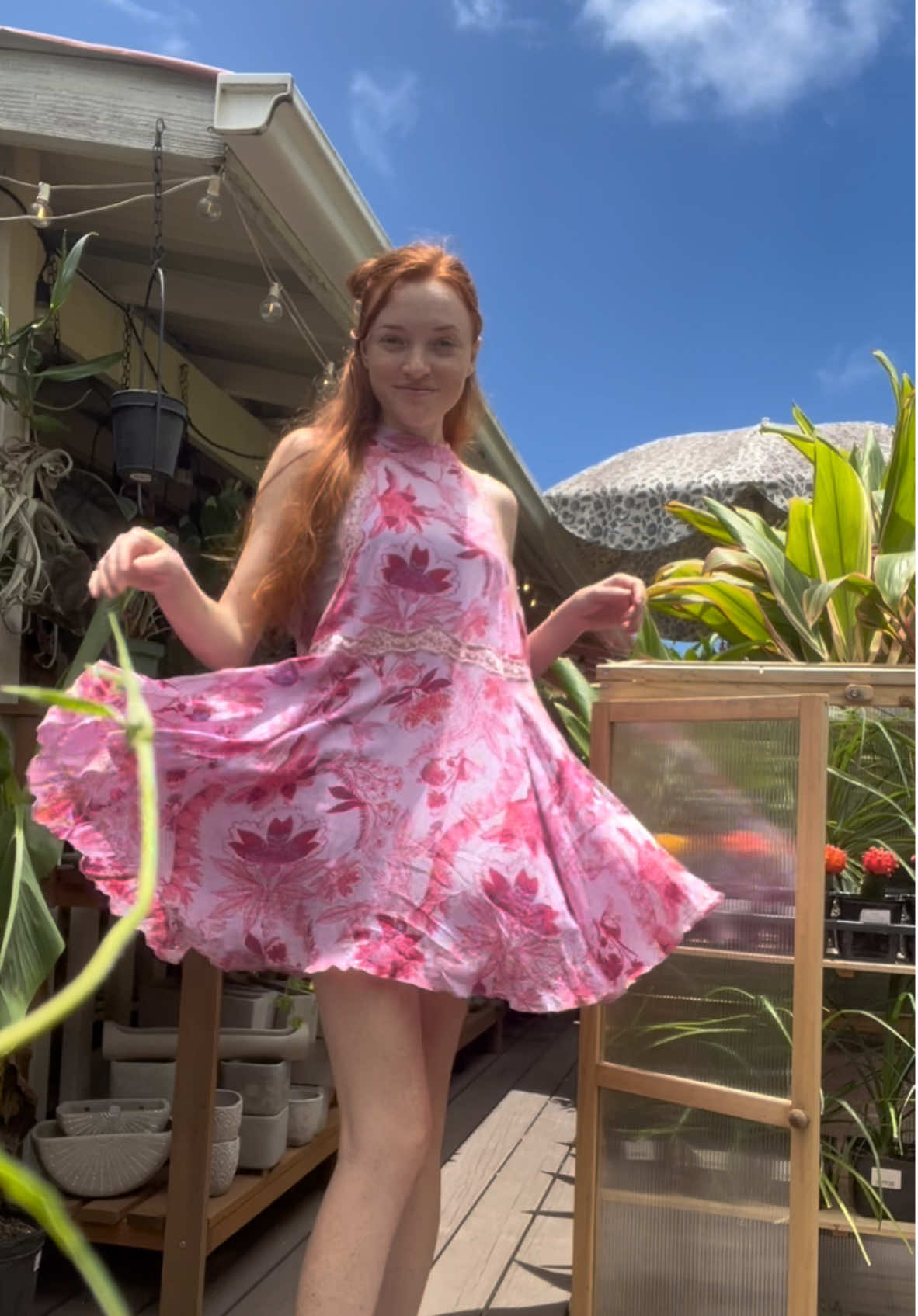 Plant shopping outfit #fyp #OOTD #redhair #redhead 