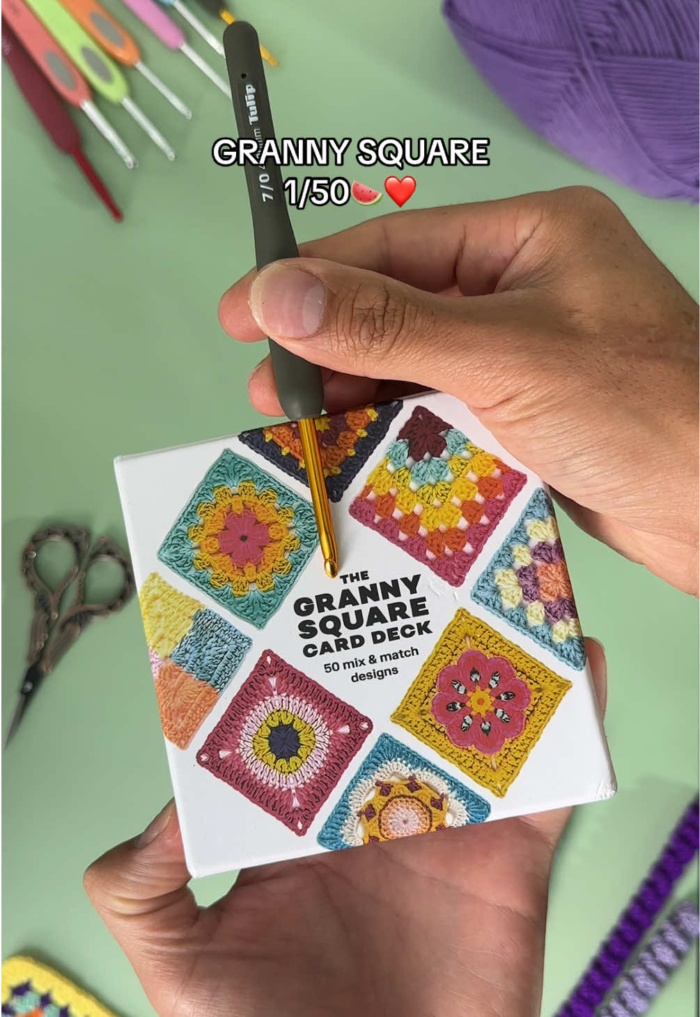 1/50 SQUARE 🤩🧶 . #grannysquare #granny #croche #eltejedor 