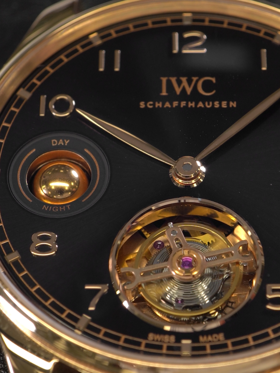 Unboxing the Portugieser Hand-Wound Tourbillon Day & Night. 📸IW545901 🔗Link in Bio   #IWCschaffhausen | #Watches | #LuxuryWatches | #WatchTok | #Unboxing | #Asmr