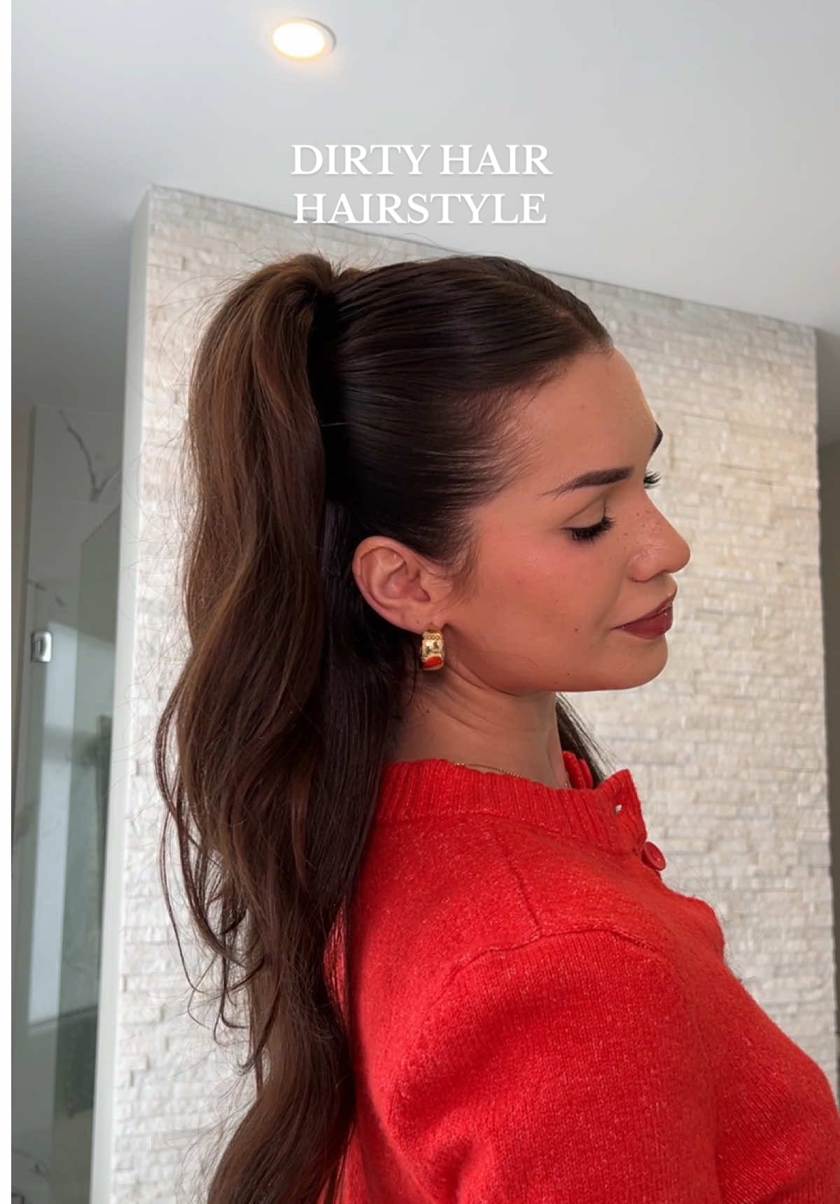 this one makes me feel like that girlllll 🫶 #holidayhair #dirtyhairstyle #hairtutorials 